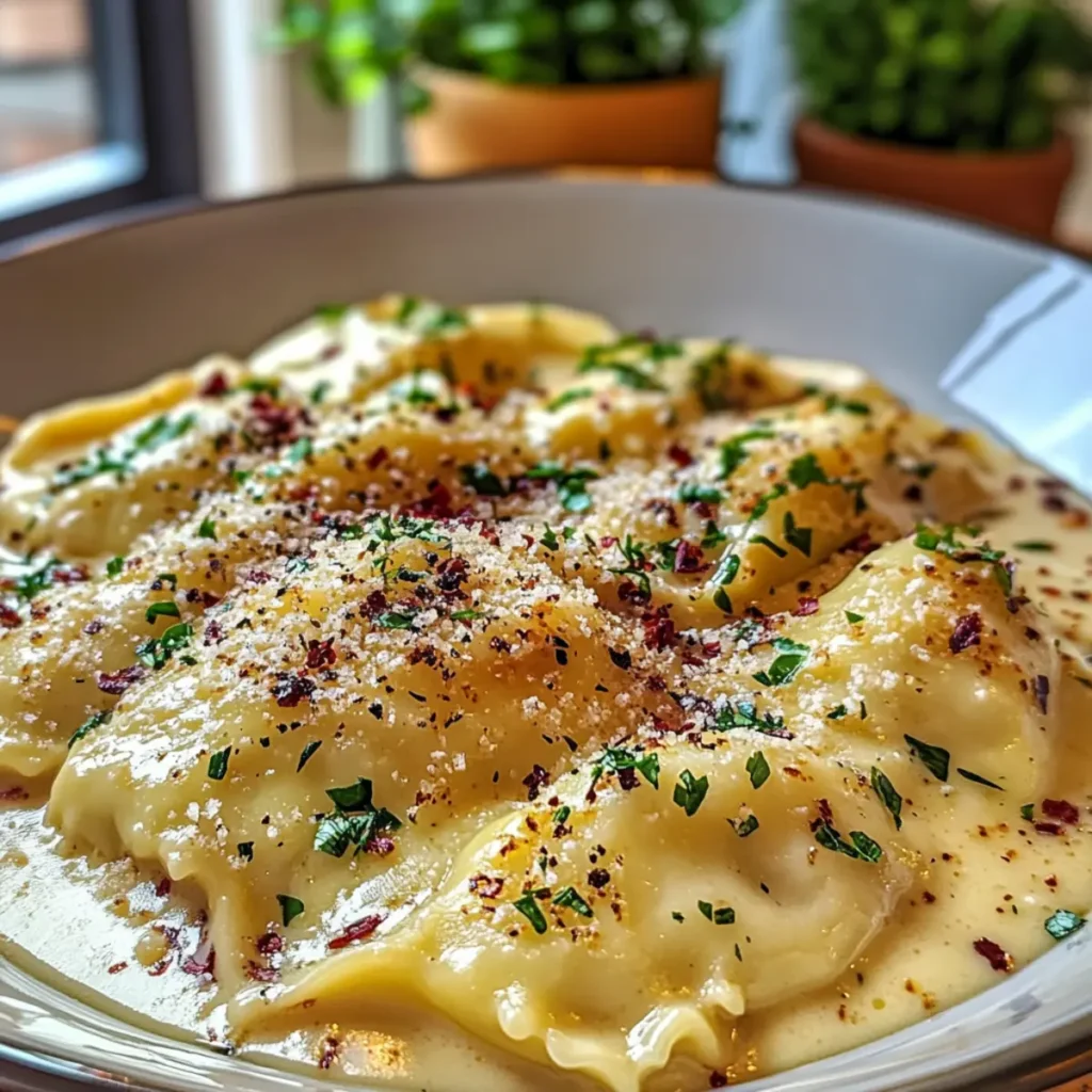 Olive Garden Ravioli Carbonara