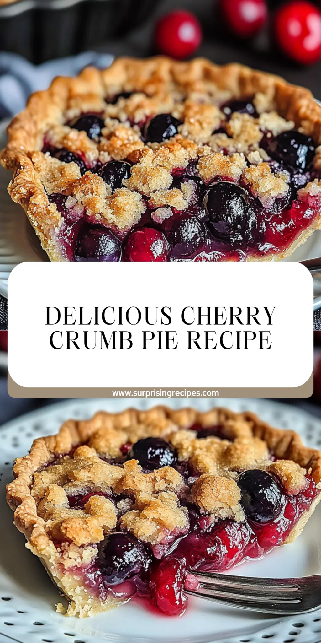 Delicious Cherry Crumb Pie Recipe with Easy Instructions