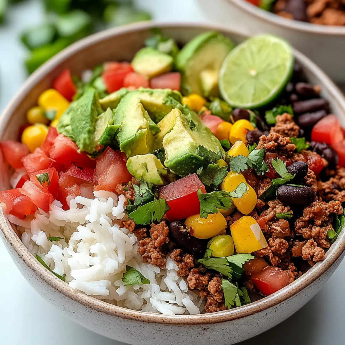 Ground Turkey Burrito Bowls