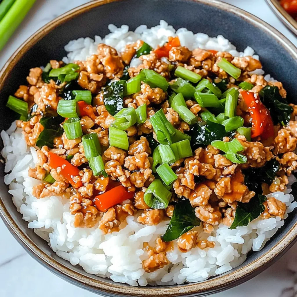 Ground Turkey Teriyaki Rice Bowls