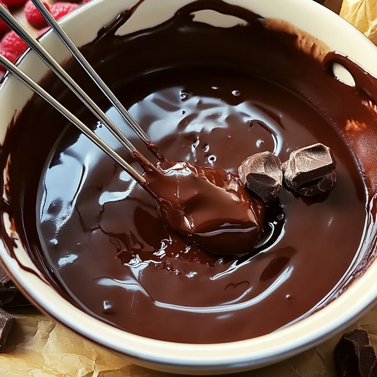 Chocolate Turtle Fondue
