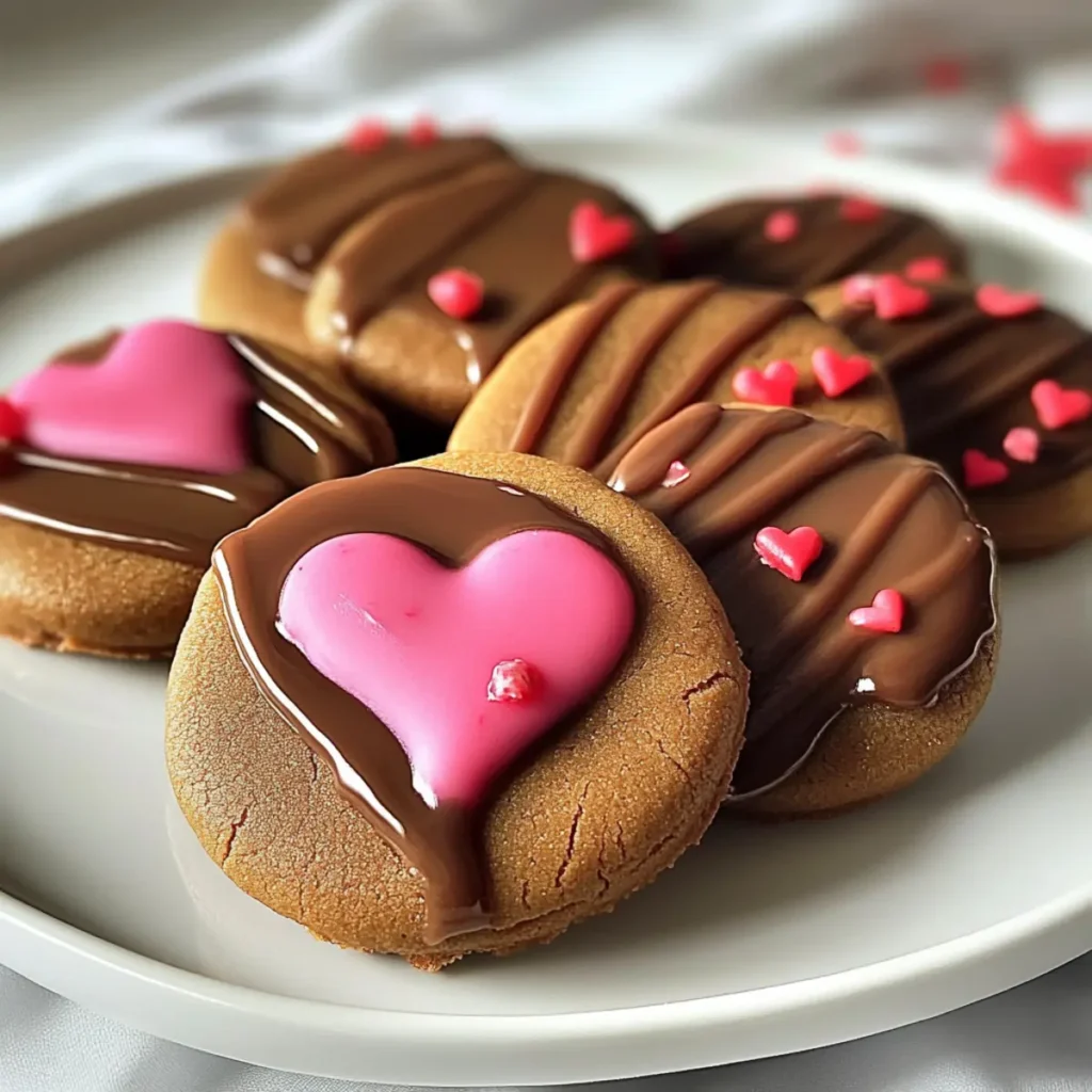 Valentine Ganache Cookies