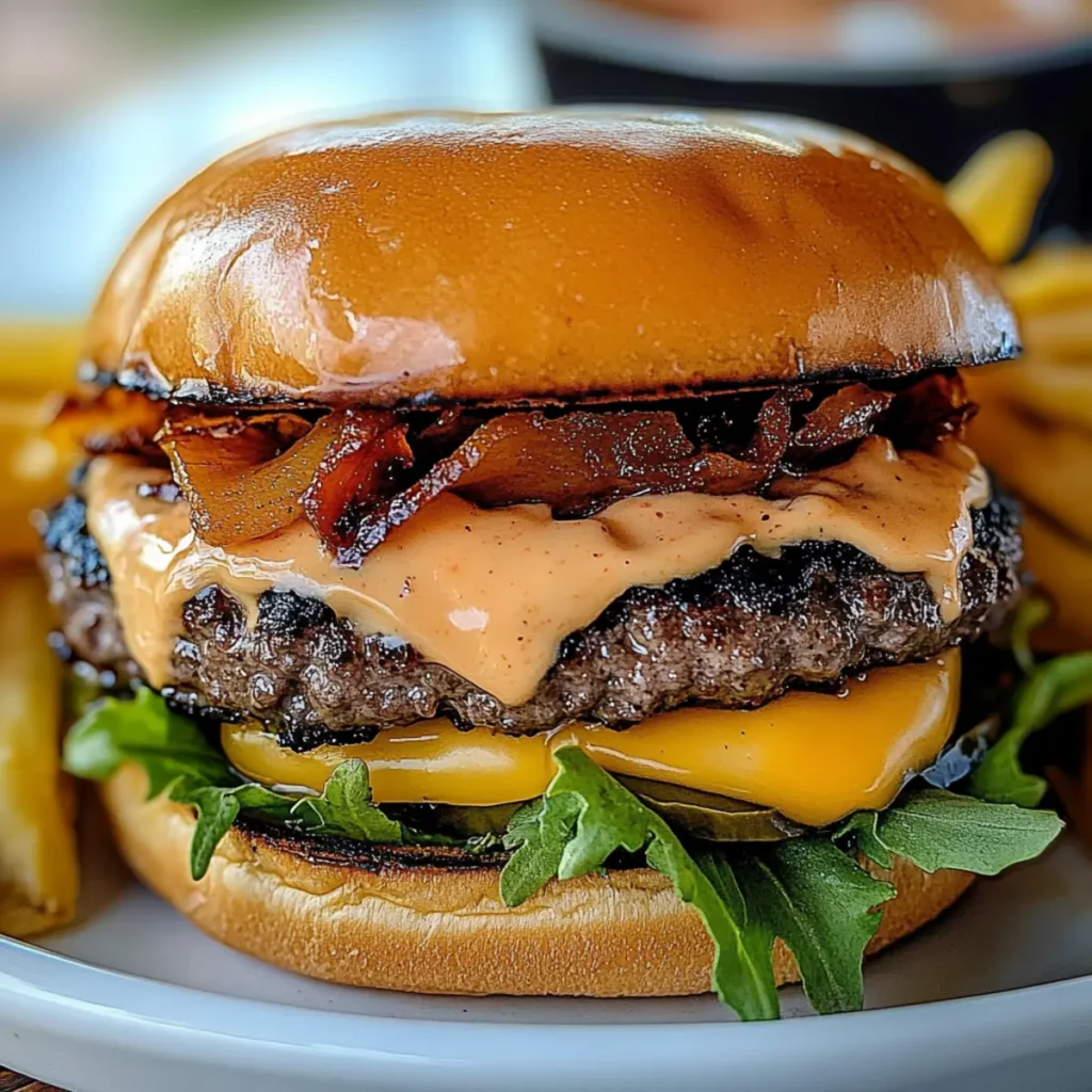 Smash Burgers with House Sauce